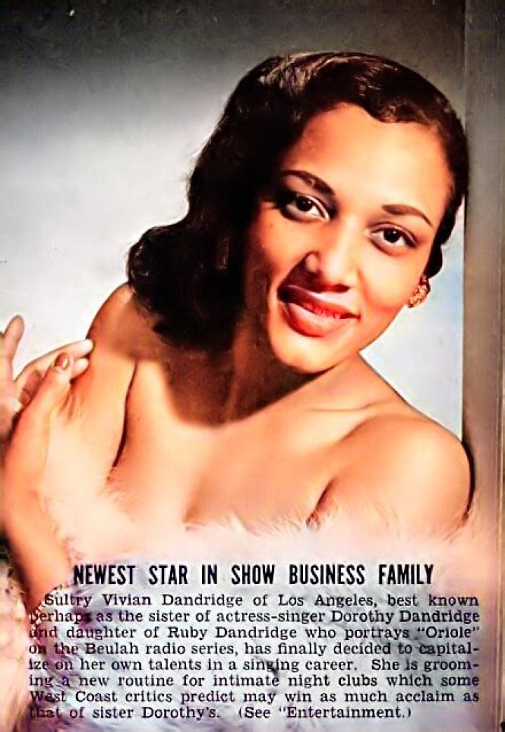 Vivian Dandridge Biography, Age, Height, Husband, Net Worth, Family